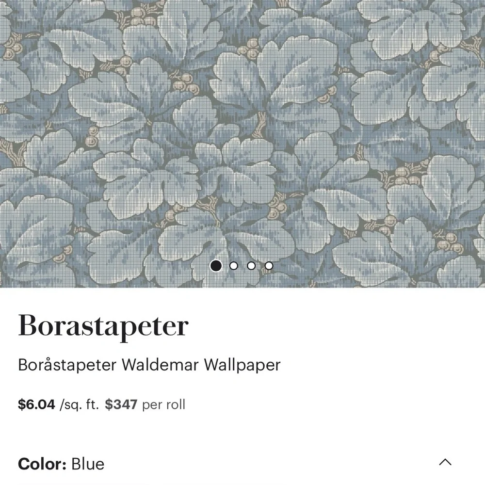 Unopened wallpaper- Boråstapeter Waldemar Wallpaper from Perigold